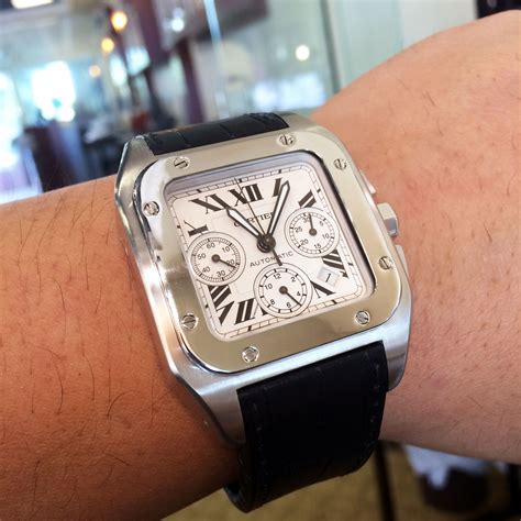 cartier santos 100 xl chrono.